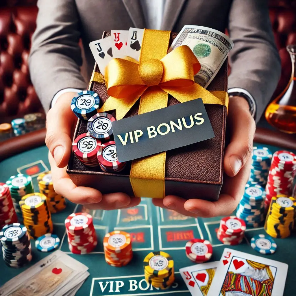 bonus VIP dans les mains de l'homme au POKERSTARS CASINO